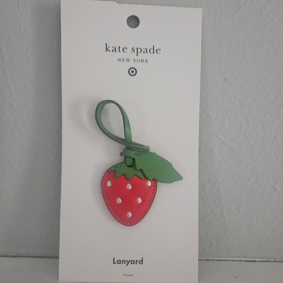 kate spade Accessories - NWT Kate Spade X Target Novelty Strawberry Lanyard/Bag Charm
